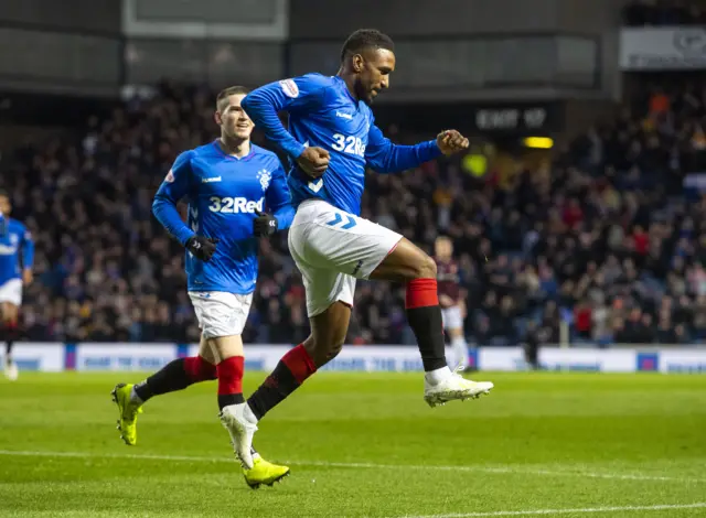 Jermain Defoe is anxious to grab another goal after opening the scoring at Ibrox