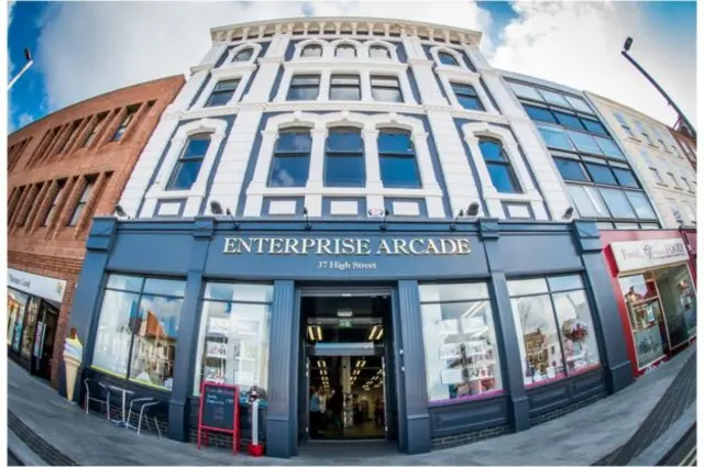 Stockton's Enterprise Arcade, formerly home to a department store