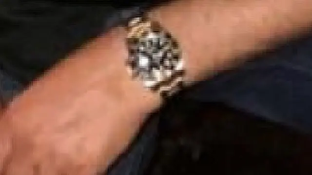 The stolen Rolex