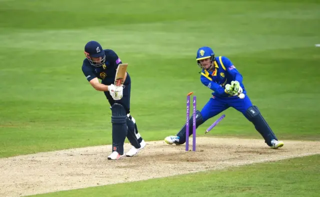 Warwickshire's Sam Hain this season in the One-Day Cup