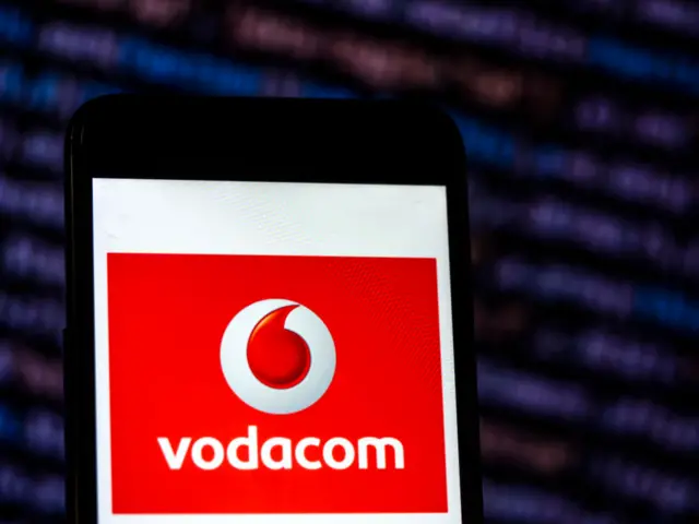Vodacom logo on phone