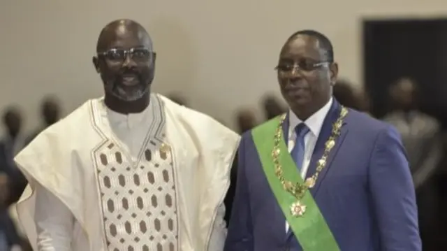 George Weah and Macky Sall