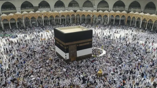 Muslim pilgrims circle around the Kaaba at the Masjidil Haram, Islam"s holiest site, ahead of Hajj at the Holy City Of Mecca