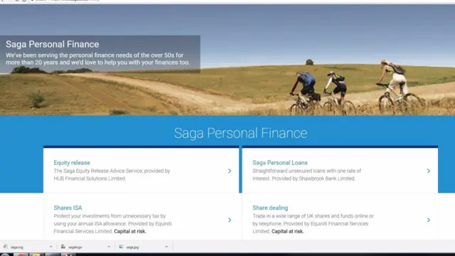 Saga website