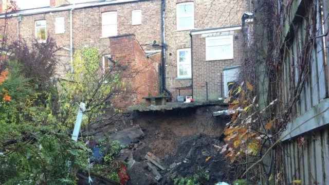 A sinkhole in Ripon