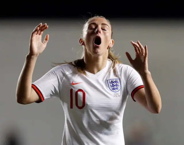 Toni Duggan reacts