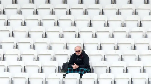 Man watches Notts v Yorks