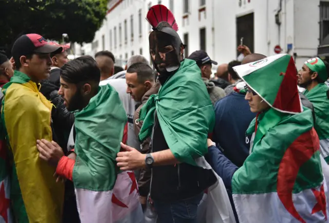 Algerian protesters