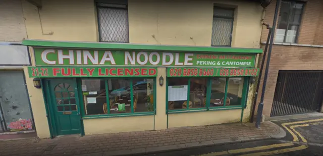 Shop front of China Noodle