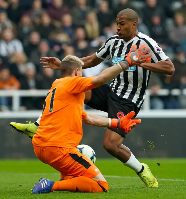 Salomon Rondon and Vicente Guaita