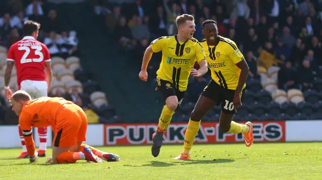 Burton celebrate