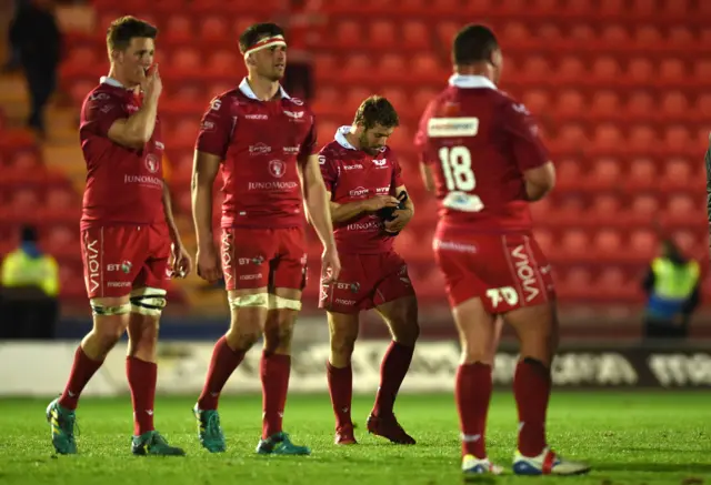 Scarlets players