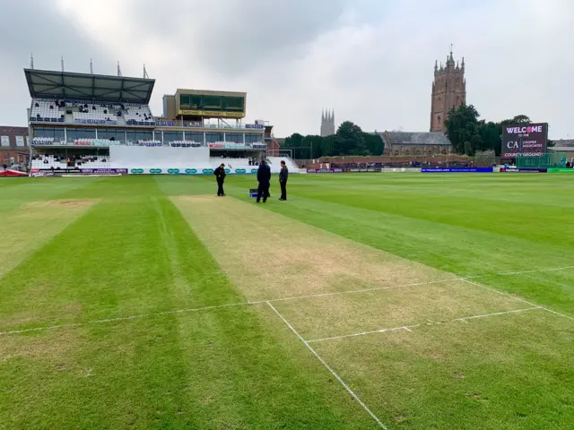 The pitch at Taunton