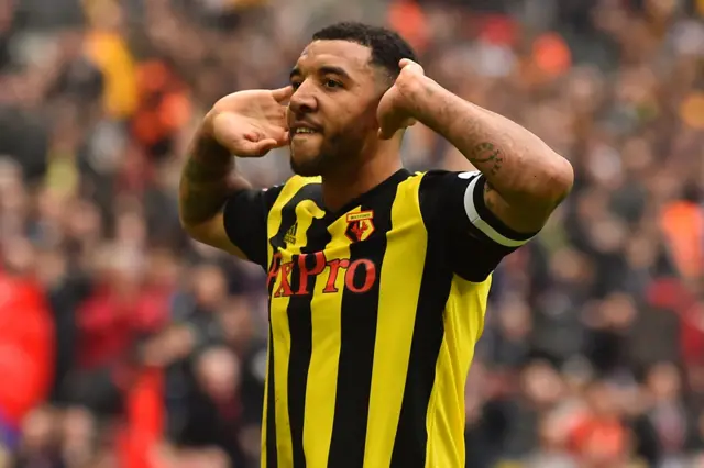 Troy Deeney celebrates