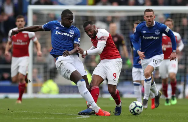 Alexandre Lacazette and Kurt Zouma