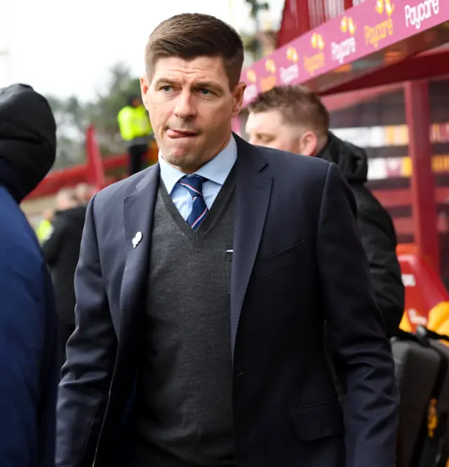 Rangers manager Steven Gerrard