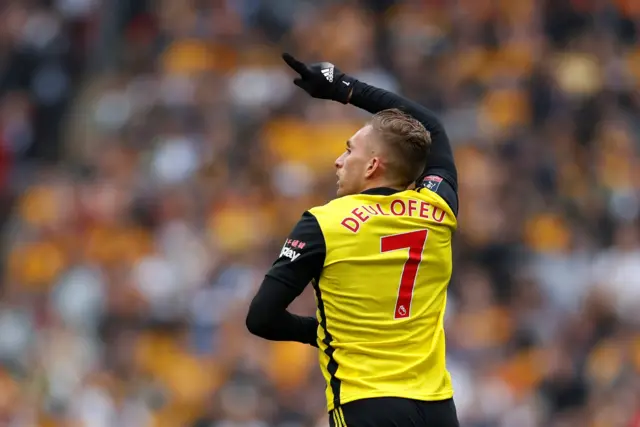 Gerard Deulofeu celebrates