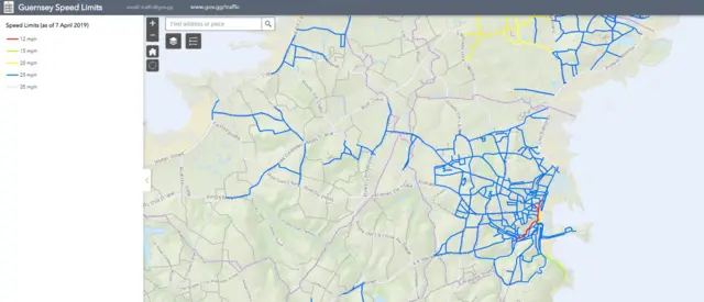 Guernsey speed limits