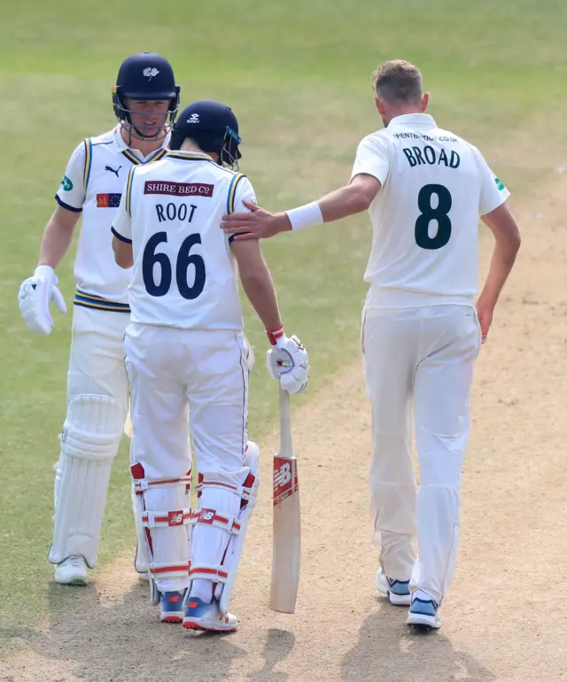 Joe Root and Stuart Broad