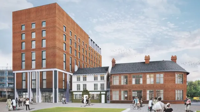 An artist's impression of the hotel