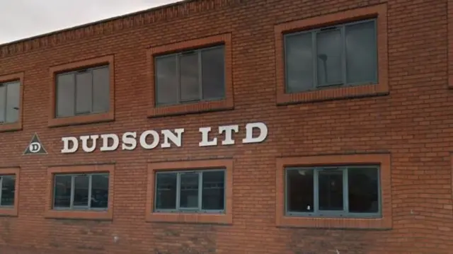 Dudson sign on building