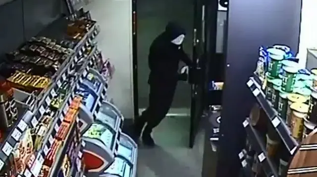 CCTV from the Esso petrol station