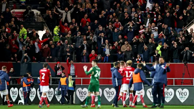 Bristol City celebrate