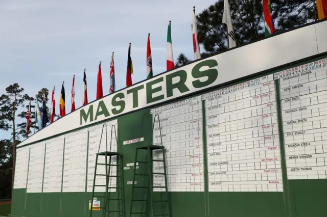 Masters leaderboard