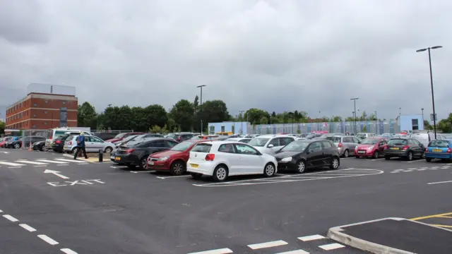 One of the hospital's car parks