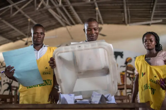 Benin election officials