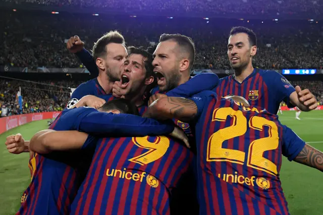 Barcelona celebrate