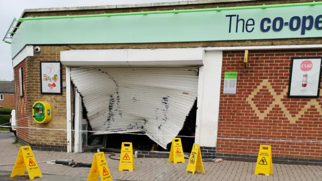 Coop damaged in Coalville