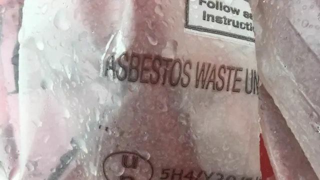 Bags of asbestos