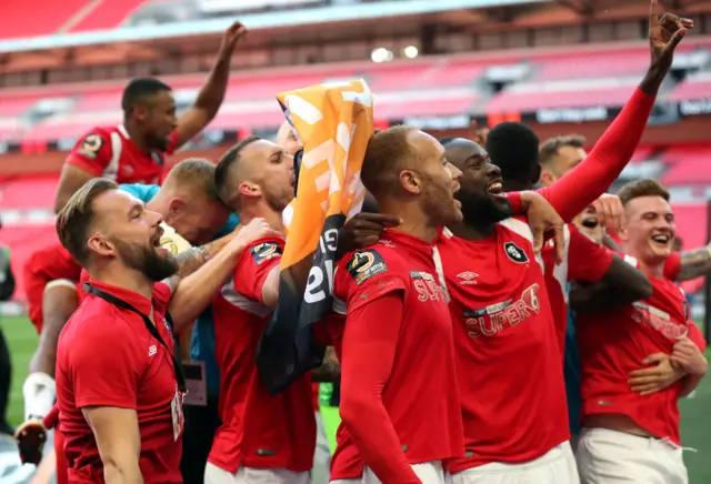 Salford celebrate