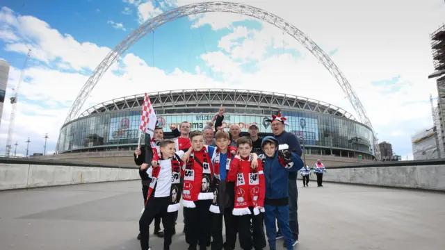 Fans at Wembley