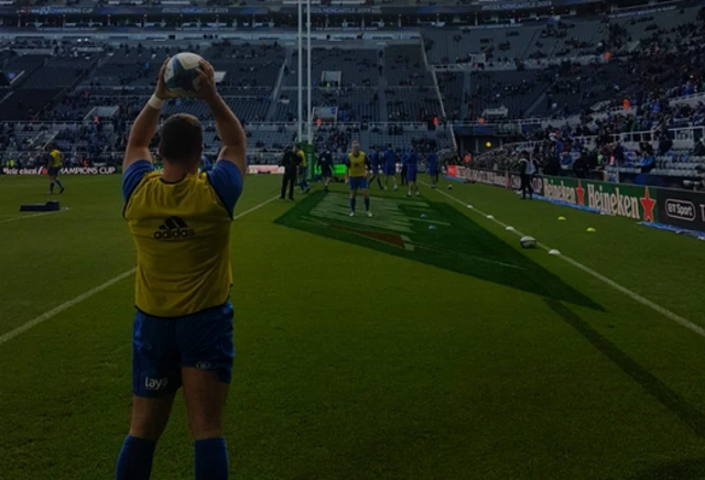 Leinster practising lineouts