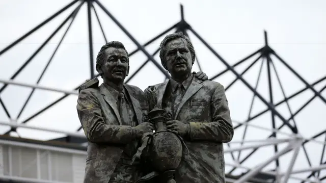 Brian Clough and Peter Taylor statue