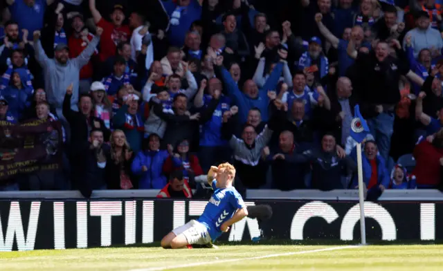 Rangers goalscorer Scott Arfield