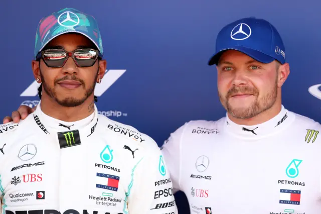 Lewis Hamilton and Valtteri Bottas