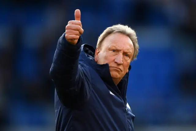 Neil Warnock gives a thumbs-up