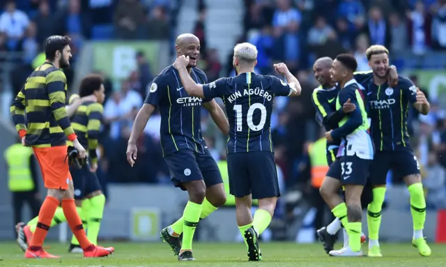 Vincent Kompany and Sergio Aguero