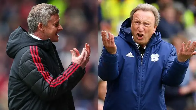 Ole Gunnar Solskjaer and Neil Warnock