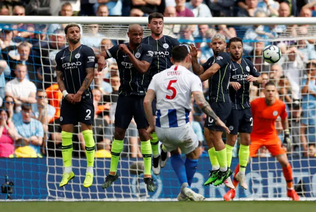 Lewis Dunk free kick