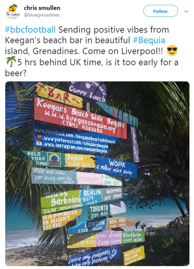 Sign in Bequia