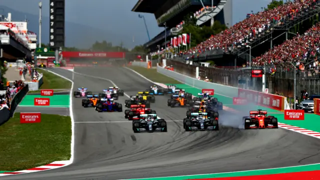 Start of the Spanish GP