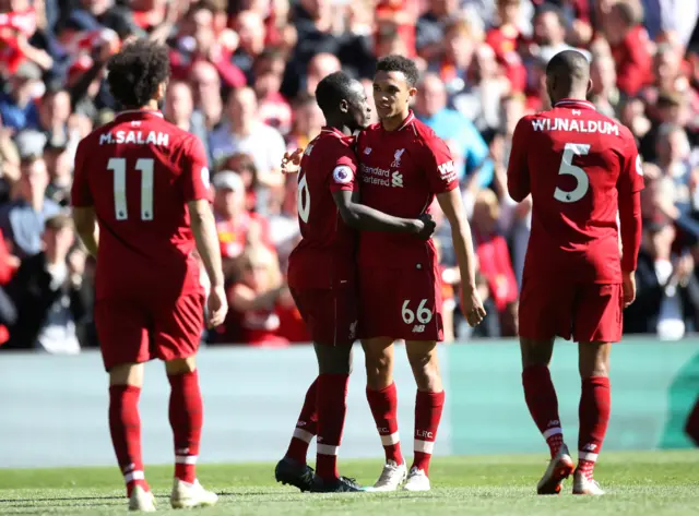 Sadio Mane and Trent Alexander-Arnold