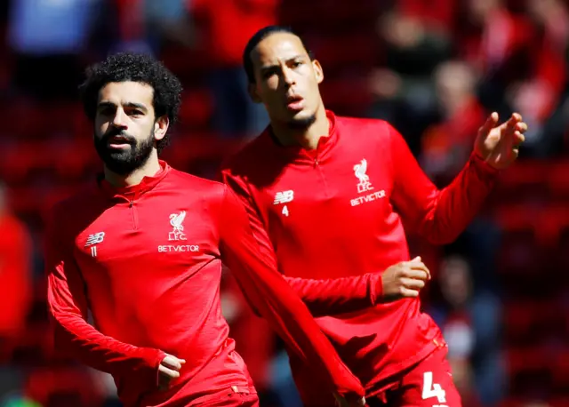 Mo salah and Virgil Van Dijk