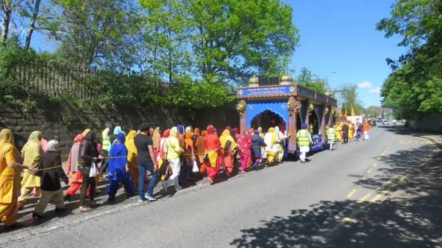 The procession