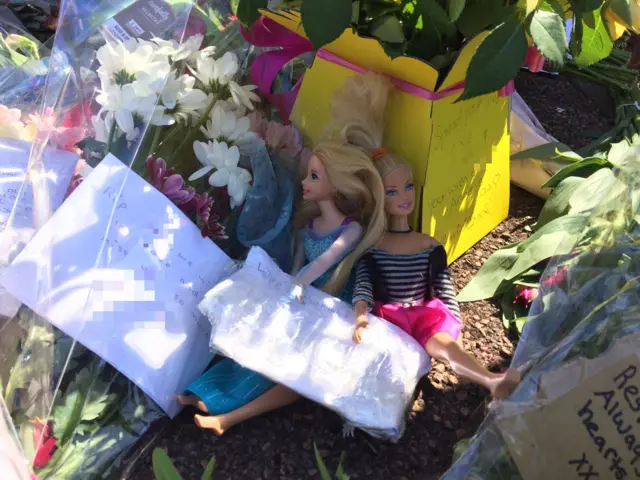 Floral tributes