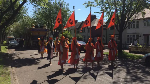 The procession